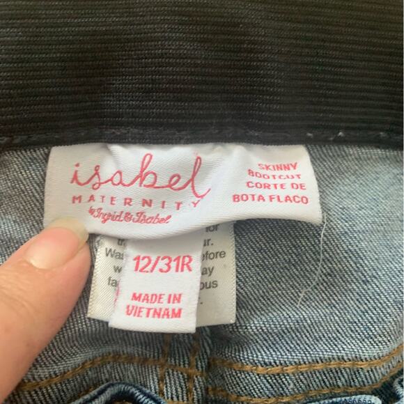 Isabel maternity skinny bootcut womans size 12 jeans maternity - Picture 3 of 8